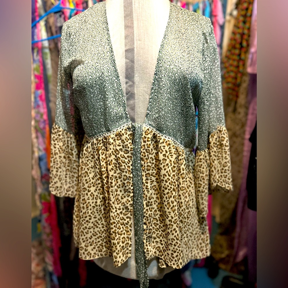 Ladies dolman sleeve cardigan from Kori. Size medium